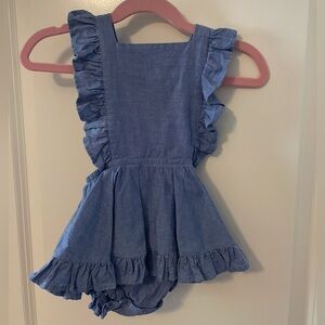 12/24 Blue Numi Pinafore Dress